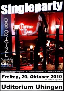 Singleparty am Freitag, 29.10-0.7978 - partyduo.com - Uditorium Stadthalle Uhingen