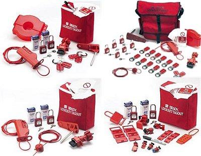 Lockout Tagout Sets um Gefahrstellen abzusichern