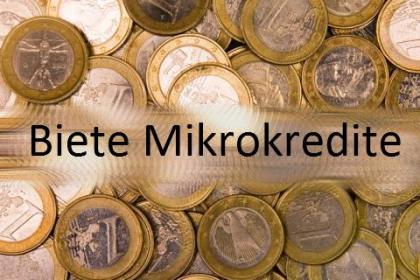 Biete Mikrokredite  auch ohne Schufa 