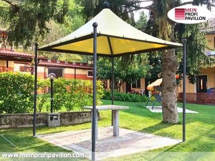 Pavillon 5x5 Überdachung Pagodenzelt Festzelt Pvc Terrassendach Pergola Terrasse