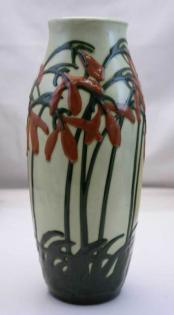 Seltene Max Laeuger Vase Jugendstil Kandern Karamik