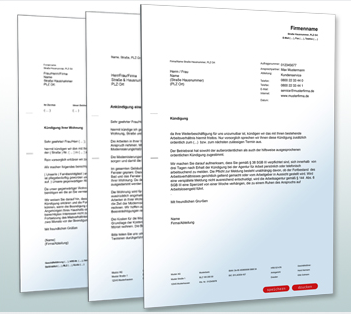 Vorlagen Muster Info