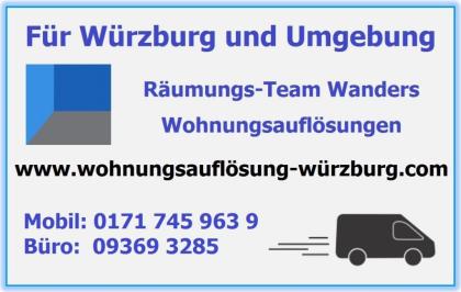 Wohnungsauflösung Haushaltsauflösung Entrümpelung Würzburg und Umgebung