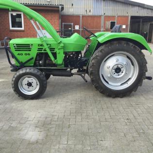 Deutz 4006 mit Frontlader und Lenkhilfe Schlepper Traktor Trecker Bulldog