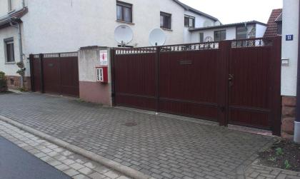 Kunststoffpaneele Kömapan Zaun Schiebetor Elektrisch Garagentor