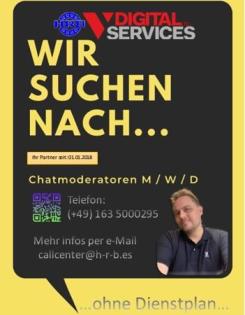 Wir suchen Chat Moderatoren