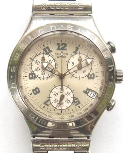 SWATCH  CHRONOGRAPH SILBER  SEHR GUTER ZUSTAND