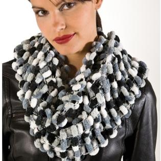 Strickkurs Pompon-/Noppenwolle - trendy Schal total einfach!