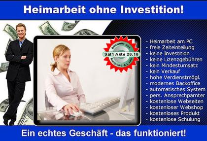 Fleissige Mitarbeiter in Heimarbeit gesucht   Keine Investition