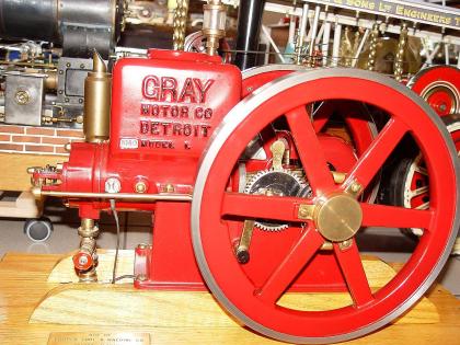 Gas-Modellmotor - Gas model engine - Hit and miss engine