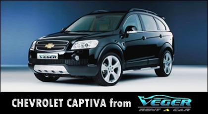 Autovermietung in Sofia, Bulgarien über Vegercar, Rabatt für Chevrolet Captiva, 