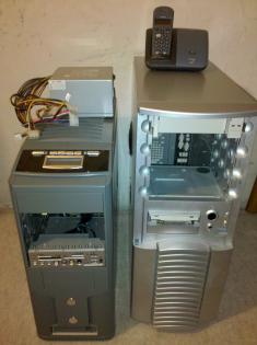 2x PC Gehäuse, 1x Netzteil 200W