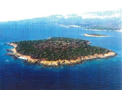 Schöne Insel vor Halkidiki / Griechenland