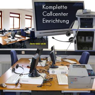 Komplette Call-Center Einrichtung zu verkaufen