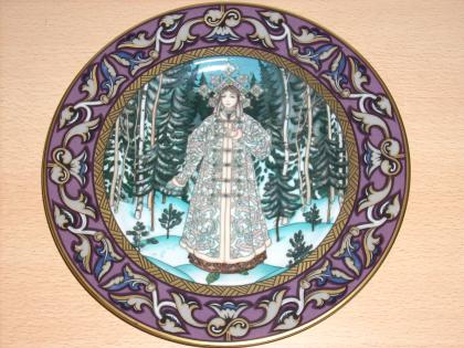 12 Wandteller Russische Märchen von Heinrich, 21 cm