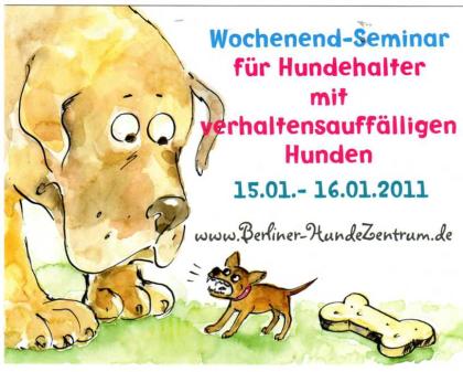 Wochenend-Seminar für Hundehalter mit verhaltensauffälligen Hunden