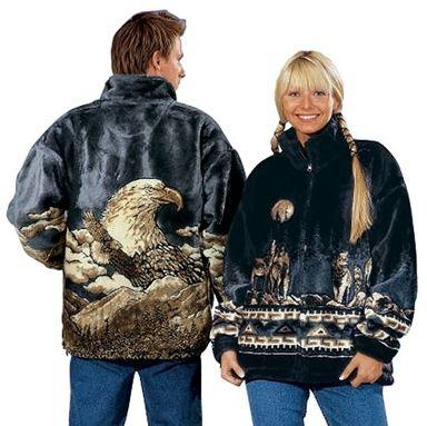 Fleecejacke mit Tiermotiven - begehrte Westernmode