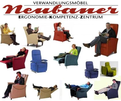 Immer sicher sitzen in angepaßten Mass Pflege Spezial Sessel von Neubauer KG