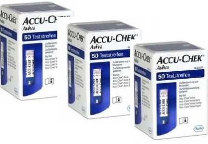 3 x 50 (150 Stück) Accu-Check Aviva Blutzucker Teststreifen
