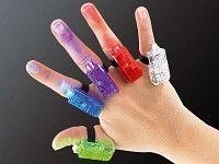 Bunte LED Fingerlichter im 5er Set