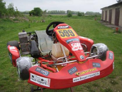 Swiss Hutless Rennkart mit Rotax Max Motor