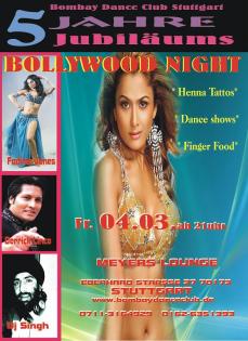 Bollywood Night am Freitag 04.03.11 in Stuttgart