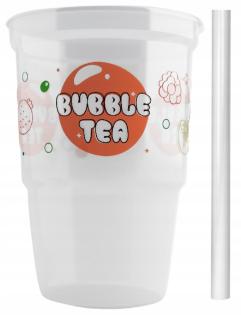 Bubble Popping Boba Set Maxi 15 Stk. für Bubble Tea Halme + Becher Trinkhalme