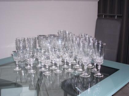 36 Kristall Gläser Set; Marke: Luminarc Verrerie D rques France