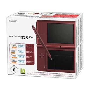 Ein neues Nintendo DsiXL bordeauxrot mit 2 spielen zu verkaufen