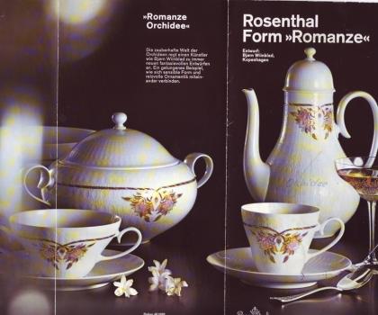 Kaffeeservice Rosenthal Romanze in weiß Orchidee