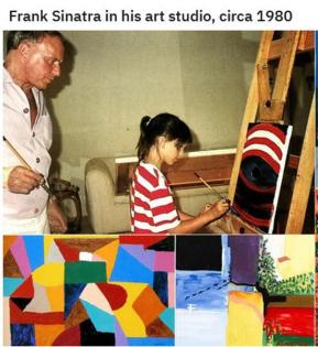 Frank Sinatra Kunstwerk. Souvenir. Kunstdruck. Geschenk. Rarität. Collage. NEU!