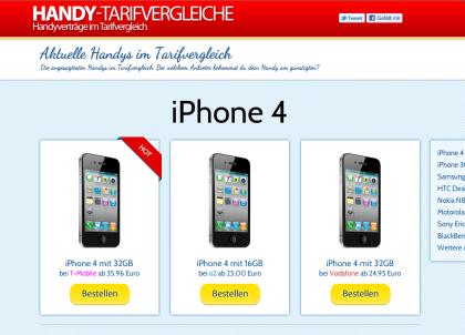 Handys im direkten Tarifvergleich