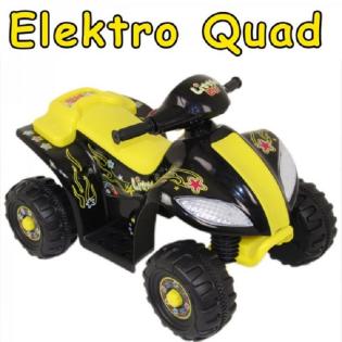 Elektro - Kinderquad Schwarz-Gelb auch in Rot/schwarz erhältlich