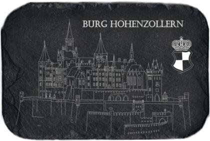 Burg Hohenzollern als Gravur auf Schiefer