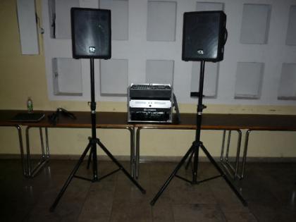 PA Anlage DYNACORD mit Dual CD Player Boxen