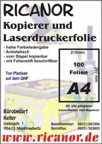 Kopierfolie absolut Hitzestabil, Antistatisch zum Toppreis