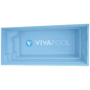 GFK Comfort Pool PAlermo 6, 50 x 3, 00 x 1, 50 Polyesterpool Einbaubecken+Techni
