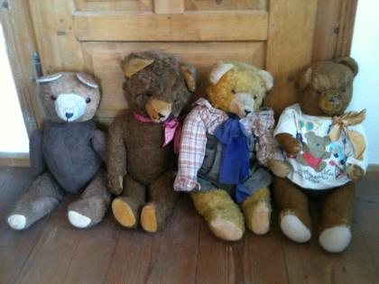 Löse meine Sammlung alter Teddybären auf
