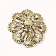 Goldschmuck Antik Gold Brosche mit Diamanten  Goldschmuck-Juwelier online  