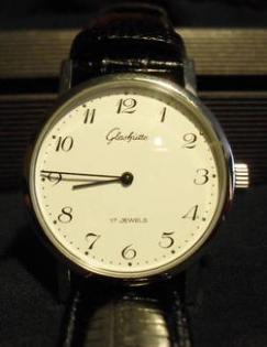 Klassische GUB Glashütte Uhr   CLASSIC GENT   Uhr v. 1990: