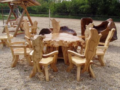 Massivholzmöbel für Esszimmer, Terrasse, 