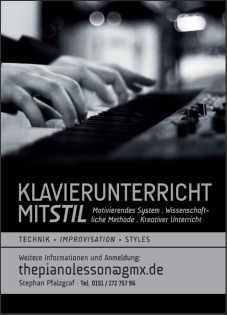 Unterricht am Klavier