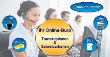 Transkriptionen & Schreibarbeiten