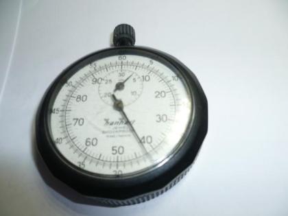 Hanhart 1 jewel Shockproof 1/ 5 SEC / 1/ 100 Min.Stoppuhr.Nr.57