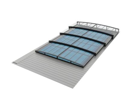 Pooldach PRESTIGE 9, 50m x 4, 00m (4, 88) x 0, 60m vormontiert