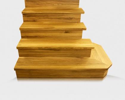 FREITRAGENDE TREPPEN ZUR SELBSTMONTAGE TYP U, L MASSIVHOLZ