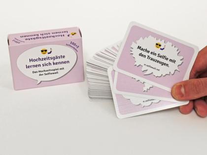 100 Spielkarten, Hochzeitsgeschenk: Gäste lernen sich kennen mit lustigen Self