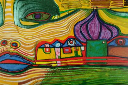 Hundertwasser Original Serigraphie 