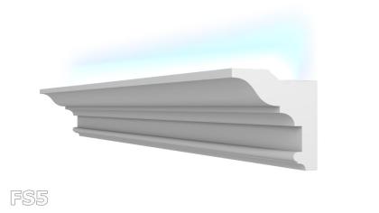 Leiste FS5 100x50 24M Polystyrol Stuckatur Stuckleiste Lichtprofile indirekte Be