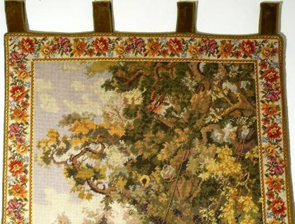 Bildteppich Gobelin gestickt alt (G047)